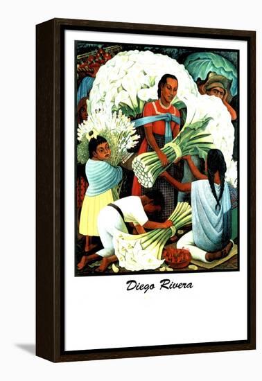 Diego Rivera (Vendedores de Flores)-Diego Rivera-Framed Stretched Canvas