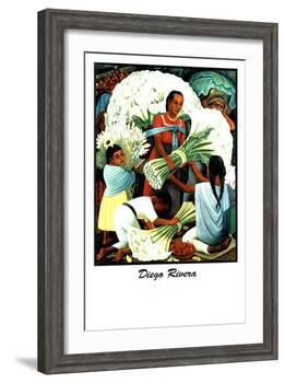 Diego Rivera (Vendedores de Flores)-Diego Rivera-Framed Art Print