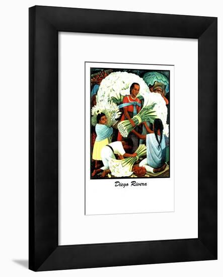 Diego Rivera (Vendedores de Flores)-Diego Rivera-Framed Art Print