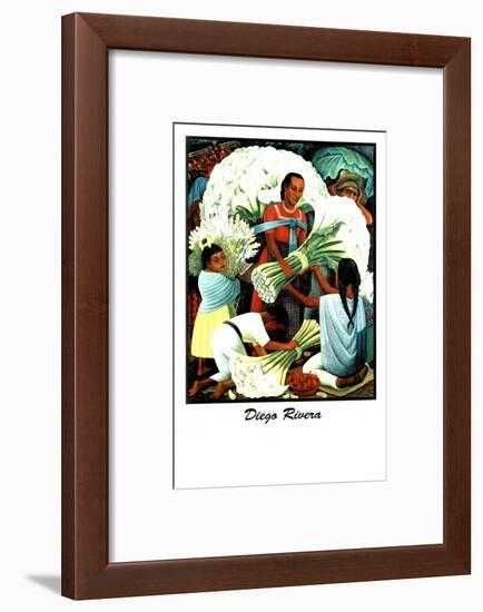 Diego Rivera (Vendedores de Flores)-Diego Rivera-Framed Art Print