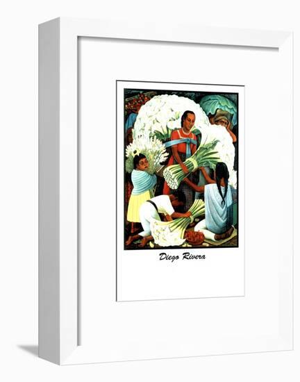 Diego Rivera (Vendedores de Flores)-Diego Rivera-Framed Art Print