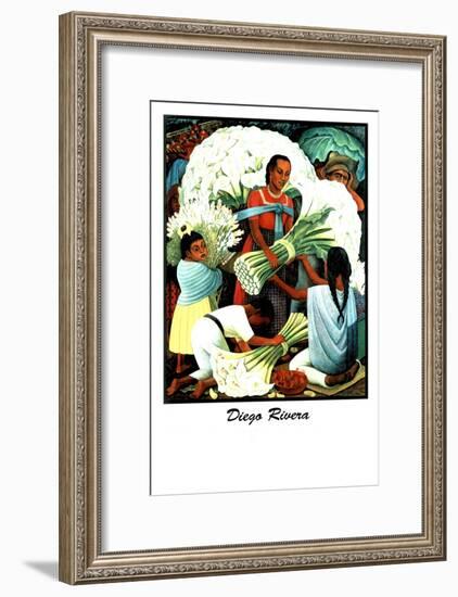Diego Rivera (Vendedores de Flores)-Diego Rivera-Framed Art Print