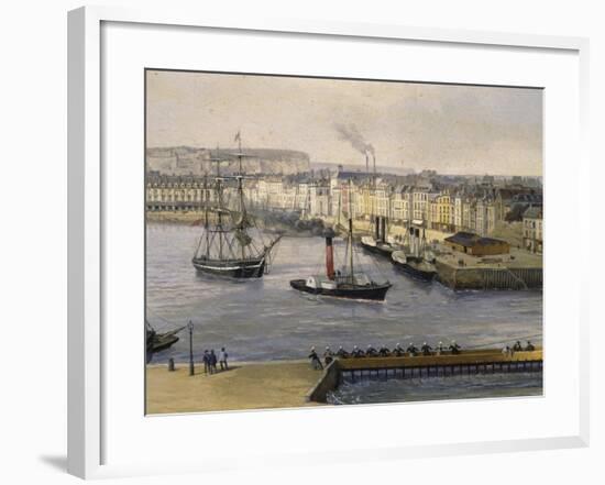 Dieppe Port, 1860, France, 19th Century, Detail-null-Framed Giclee Print