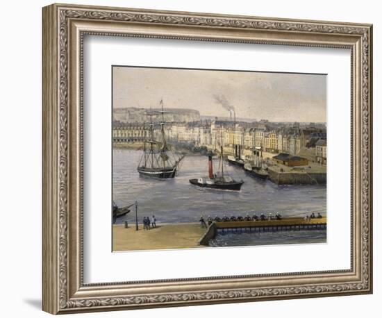 Dieppe Port, 1860, France, 19th Century, Detail-null-Framed Giclee Print