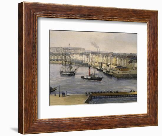 Dieppe Port, 1860, France, 19th Century, Detail-null-Framed Giclee Print