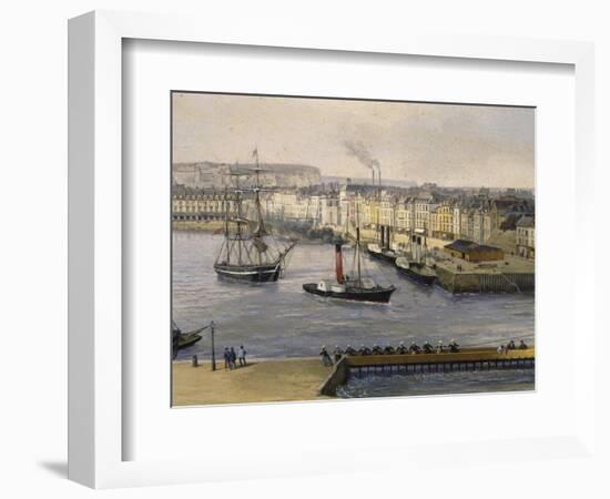 Dieppe Port, 1860, France, 19th Century, Detail-null-Framed Giclee Print