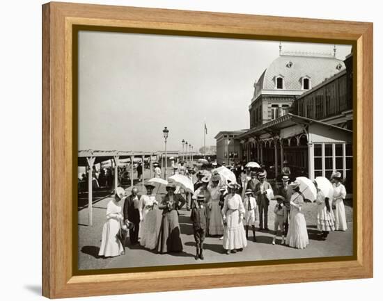 Dieppe, Promenade, France-null-Framed Premier Image Canvas