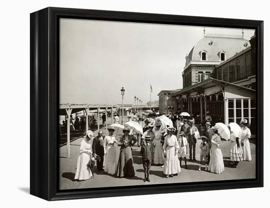 Dieppe, Promenade, France-null-Framed Premier Image Canvas