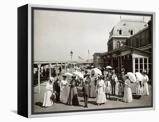 Dieppe, Promenade, France-null-Framed Premier Image Canvas