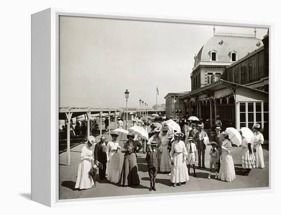 Dieppe, Promenade, France-null-Framed Premier Image Canvas