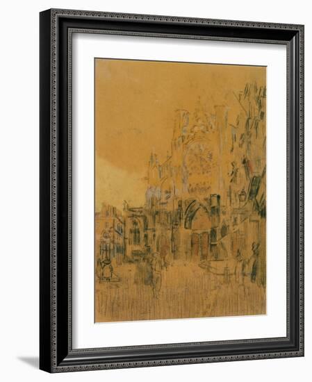 Dieppe, Study No. 2; Facade of St Jacques-Walter Richard Sickert-Framed Giclee Print