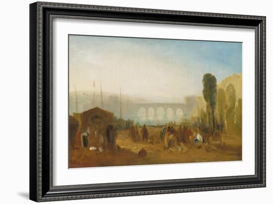 Dieppe: the Port from the Quai Henri Iv-J. M. W. Turner-Framed Giclee Print