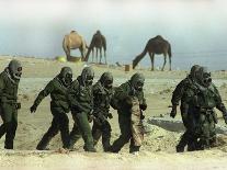 Saudu Arabia Army U.S. Marines Chemical Suits and Masks Warfare-Diether Endlicher-Framed Photographic Print