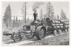 Sturdy Three-Wheeled Steam- Powered Traction Engine Used in the Timber Industry California-Dietrich-Premium Giclee Print