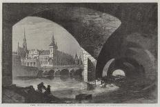 Paris Improvements, the Palais De Justice, Sainte Chapelle, and Pont Au Change-Dieudonne Auguste Lancelot-Giclee Print