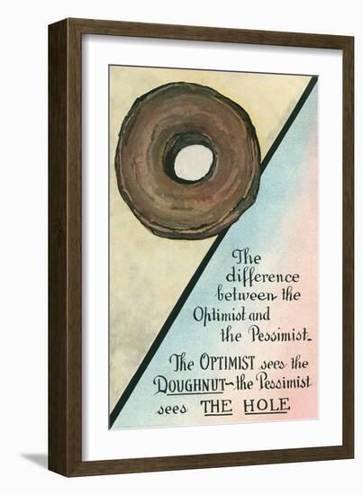 Difference between Optimist and Pessimist-null-Framed Premium Giclee Print