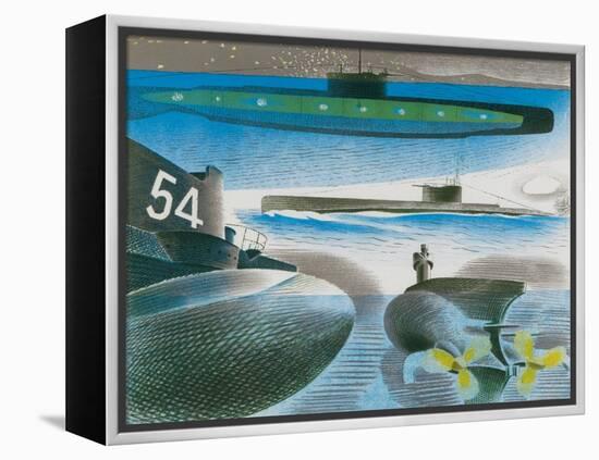 Different Aspects of Submarines, 1941-Eric Ravilious-Framed Premier Image Canvas