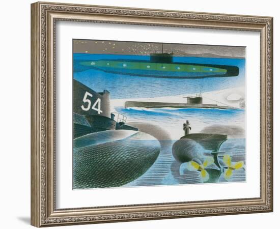 Different Aspects of Submarines, 1941-Eric Ravilious-Framed Giclee Print