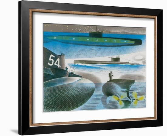 Different Aspects of Submarines, 1941-Eric Ravilious-Framed Giclee Print