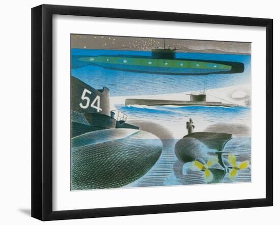 Different Aspects of Submarines, 1941-Eric Ravilious-Framed Giclee Print