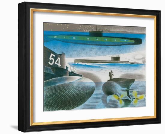Different Aspects of Submarines, 1941-Eric Ravilious-Framed Giclee Print