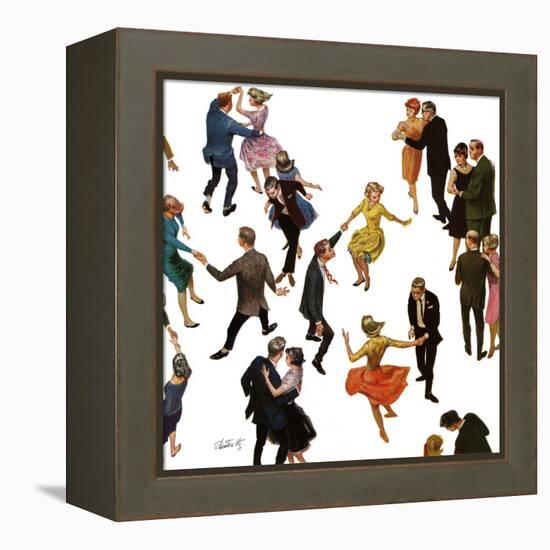 "Different Dancing Styles," November 4, 1961-Thornton Utz-Framed Premier Image Canvas