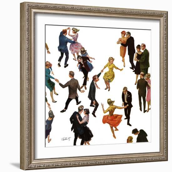 "Different Dancing Styles," November 4, 1961-Thornton Utz-Framed Giclee Print