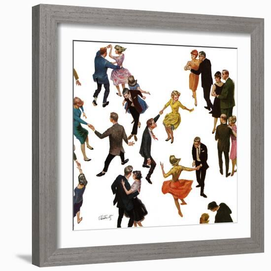 "Different Dancing Styles," November 4, 1961-Thornton Utz-Framed Giclee Print