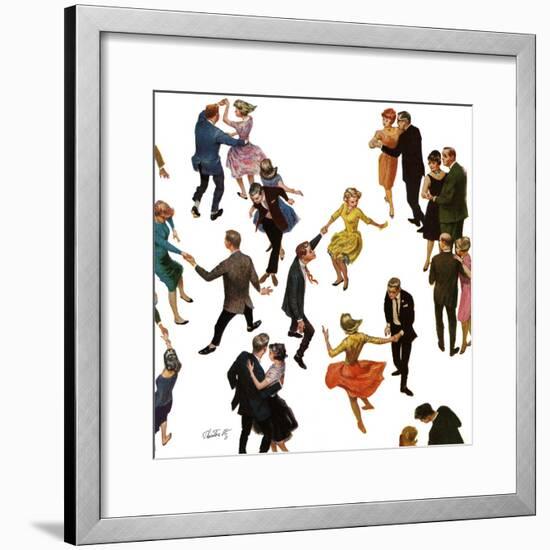 "Different Dancing Styles," November 4, 1961-Thornton Utz-Framed Giclee Print