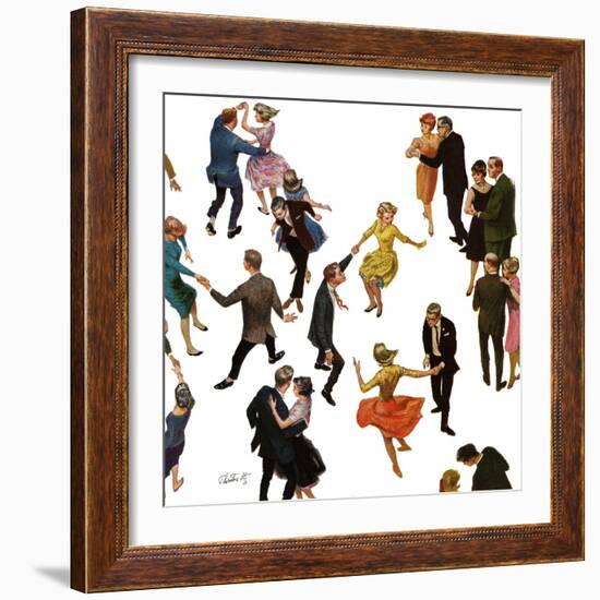 "Different Dancing Styles," November 4, 1961-Thornton Utz-Framed Giclee Print