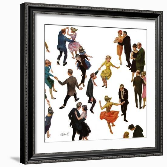 "Different Dancing Styles," November 4, 1961-Thornton Utz-Framed Giclee Print