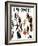 "Different Dancing Styles," Saturday Evening Post Cover, November 4, 1961-Thornton Utz-Framed Giclee Print