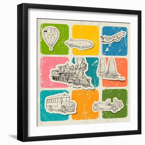 Different Vehicles-yunna-Framed Premium Giclee Print