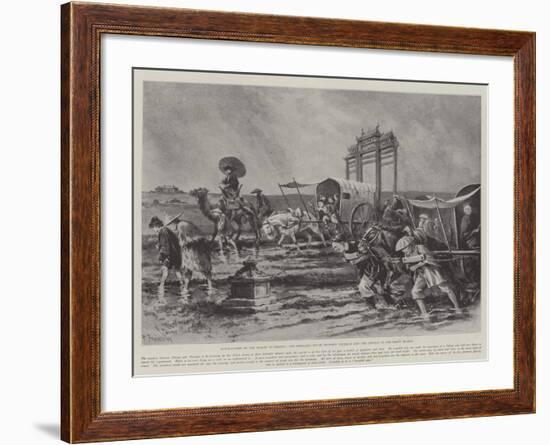 Difficulties of the March to Peking-Paul Frenzeny-Framed Giclee Print