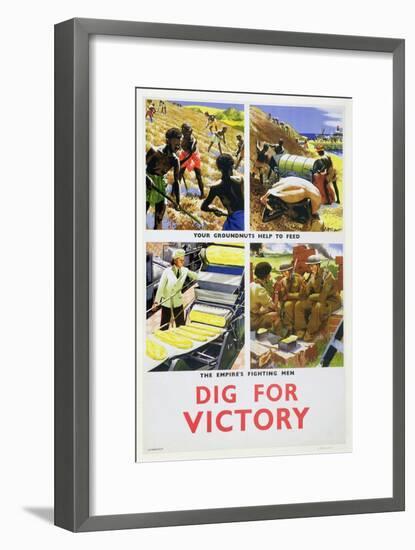 'Dig for Victory', propaganda poster for Britain's African colonies, c1940-Unknown-Framed Giclee Print