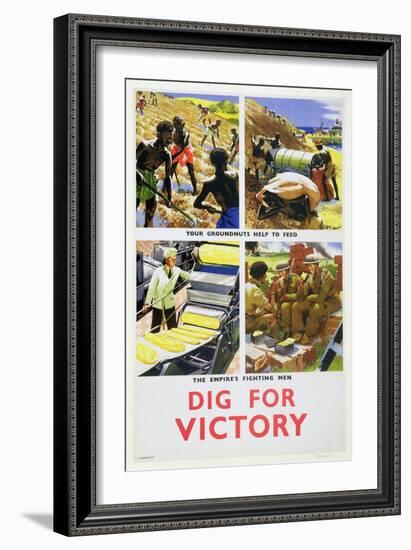 'Dig for Victory', propaganda poster for Britain's African colonies, c1940-Unknown-Framed Giclee Print