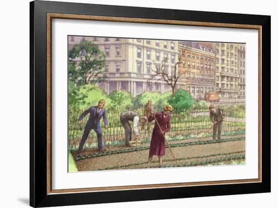 Dig for Victory-Pat Nicolle-Framed Giclee Print