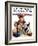 "Digging Doggy," Saturday Evening Post Cover, July 31, 1926-Robert L. Dickey-Framed Giclee Print