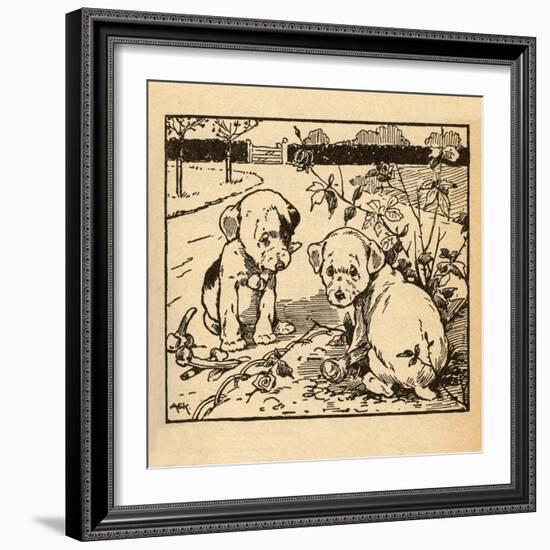 Digging Up The Roses-AEK-Framed Art Print