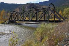 Kettle Valley Rail Bridge over the Nicola River-digimax-Framed Premier Image Canvas