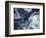 Digital Agate - Blue-null-Framed Premium Giclee Print