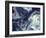 Digital Agate - Blue-null-Framed Art Print