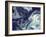 Digital Agate - Blue-null-Framed Art Print