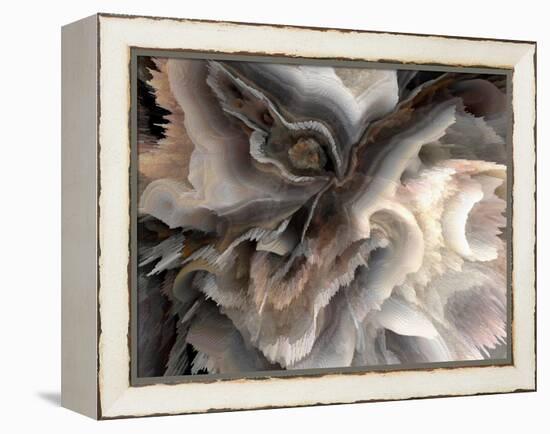 Digital Agate - Natural-null-Framed Stretched Canvas