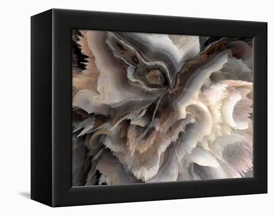 Digital Agate - Natural-null-Framed Stretched Canvas
