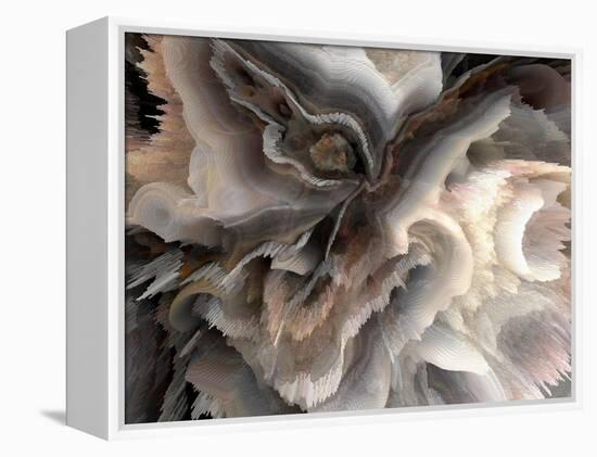 Digital Agate - Natural-null-Framed Stretched Canvas