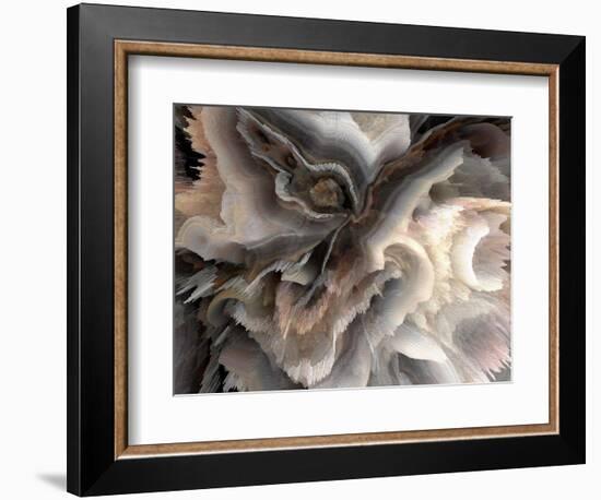 Digital Agate - Natural-null-Framed Premium Giclee Print