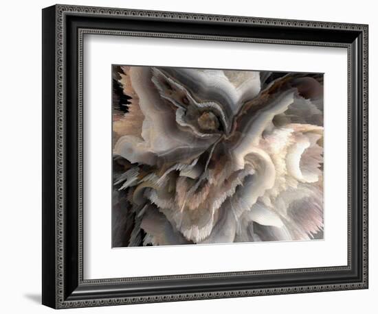 Digital Agate - Natural-null-Framed Premium Giclee Print