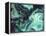 Digital Agate - Teal-null-Framed Stretched Canvas