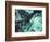 Digital Agate - Teal-null-Framed Premium Giclee Print